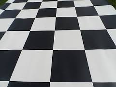 chequered floor