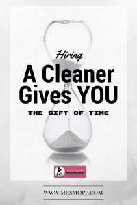 Cleaners give the gift of time image - mrs mopp blog - hire a cleaner